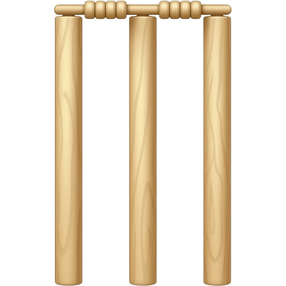 Wicket stumps emoji
