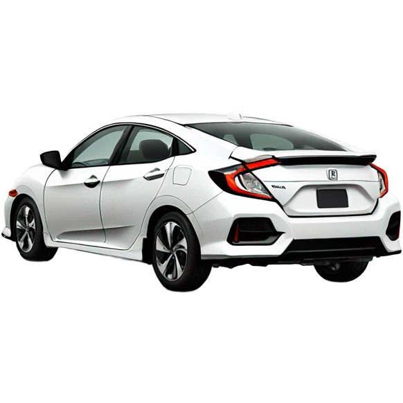 White Honda Civic emoji