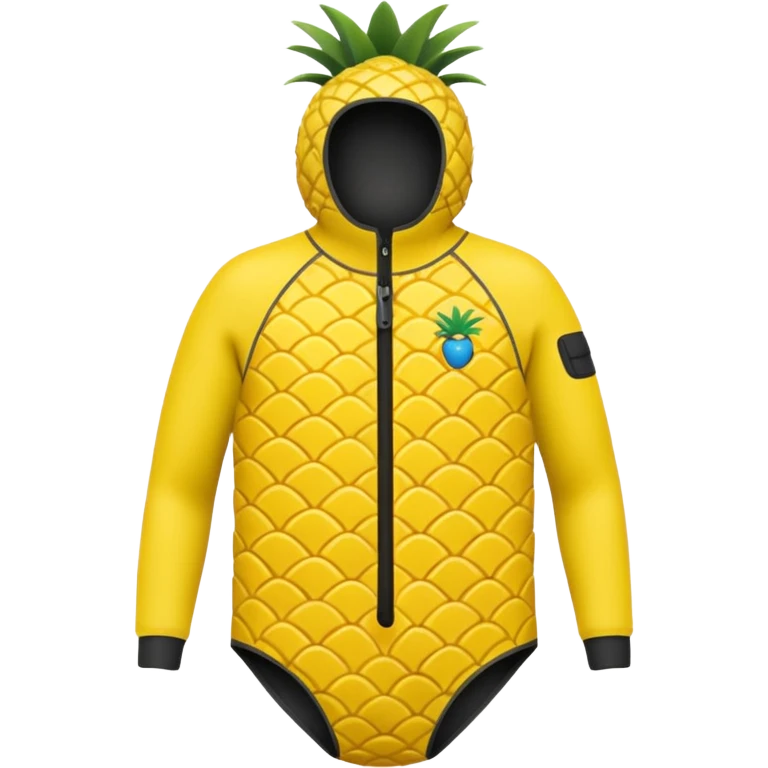 Pineapple wet suit  emoji