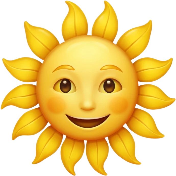 smiling sun emoji emoji