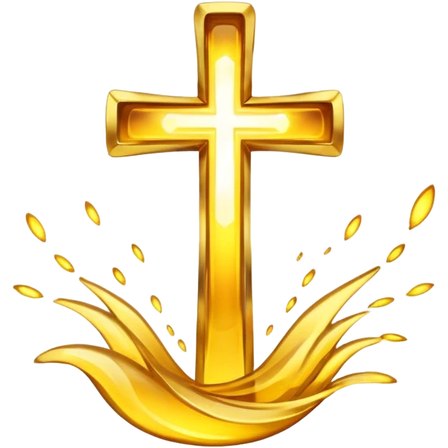 cross made of dynamics emoji