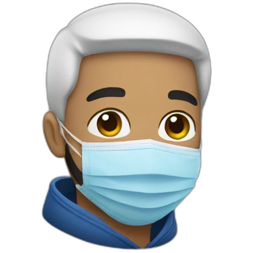 drake with face mask emoji