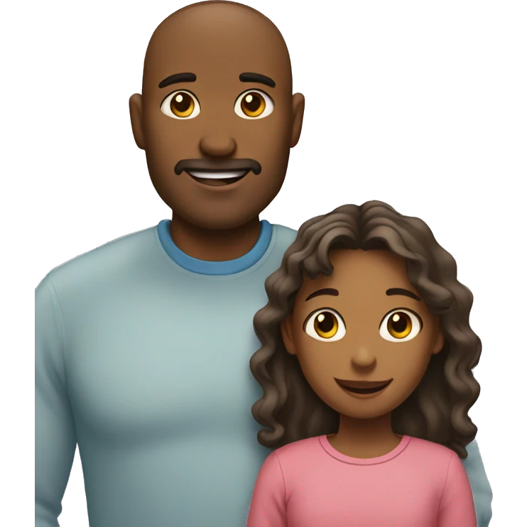 dad and daughter emoji
