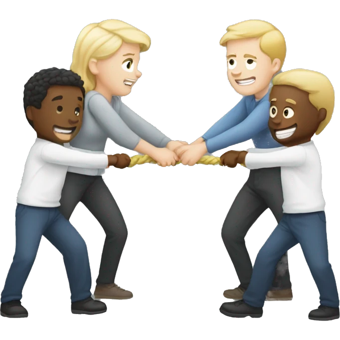 tug-of-war white people emoji