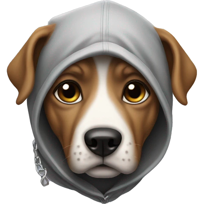 Dog with raiders hoodie emoji