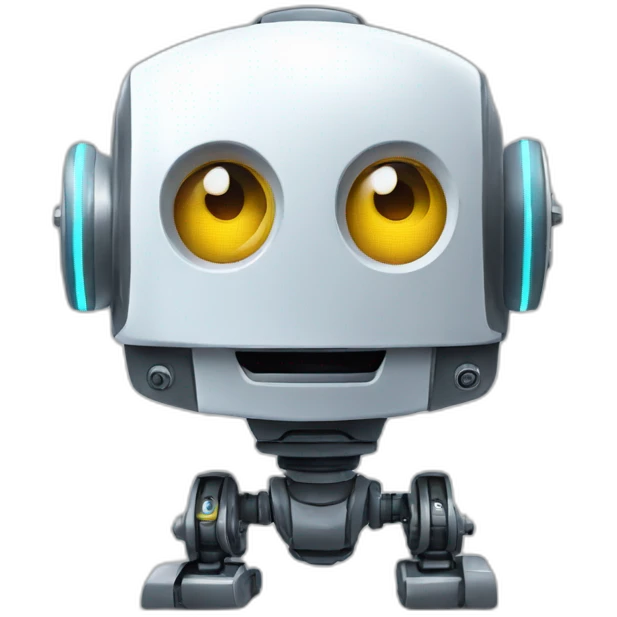 A robot surprised, AI CONCEPT emoji