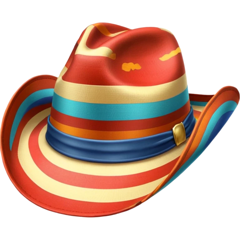 striped cowboy hat emoji