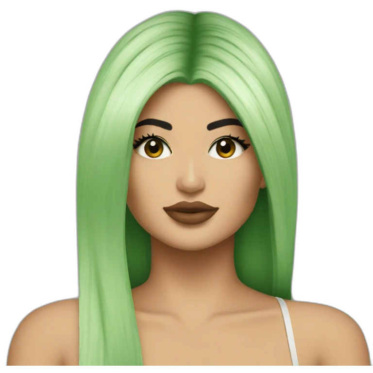 green kylie jenner emoji