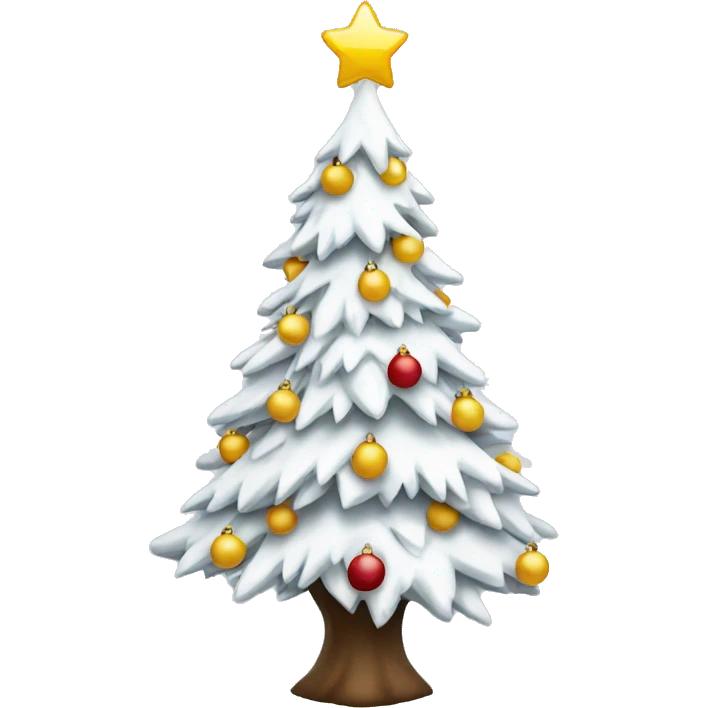 white christmas tree emoji