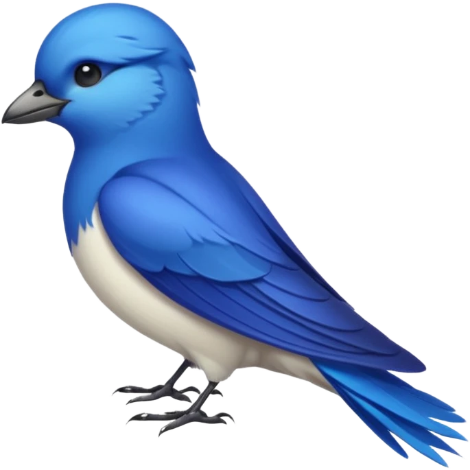 blue swift side view emoji