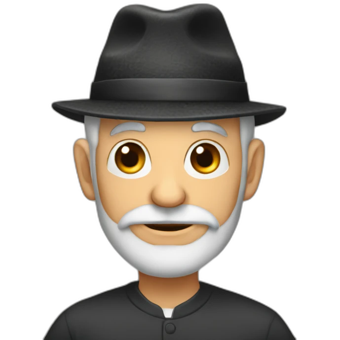 old jew in kippah emoji