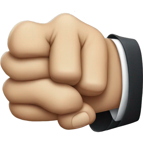 hand shake with fist bump emoji
