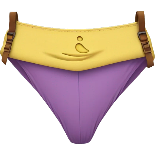 a underpant handing from a paraglider emoji