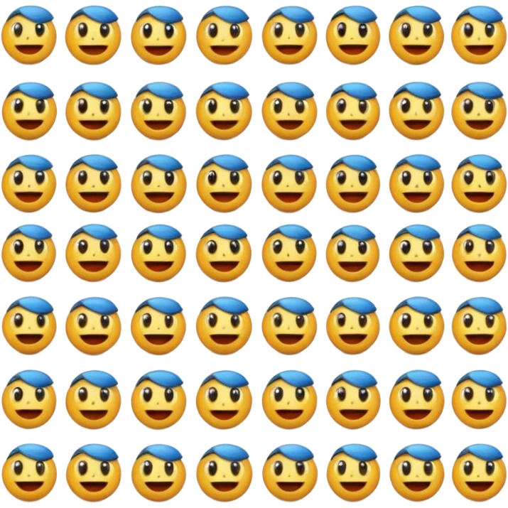 13 okey taşı mavi emoji