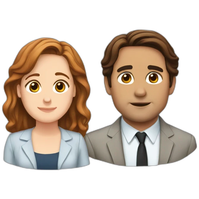 Jim and Pam emoji