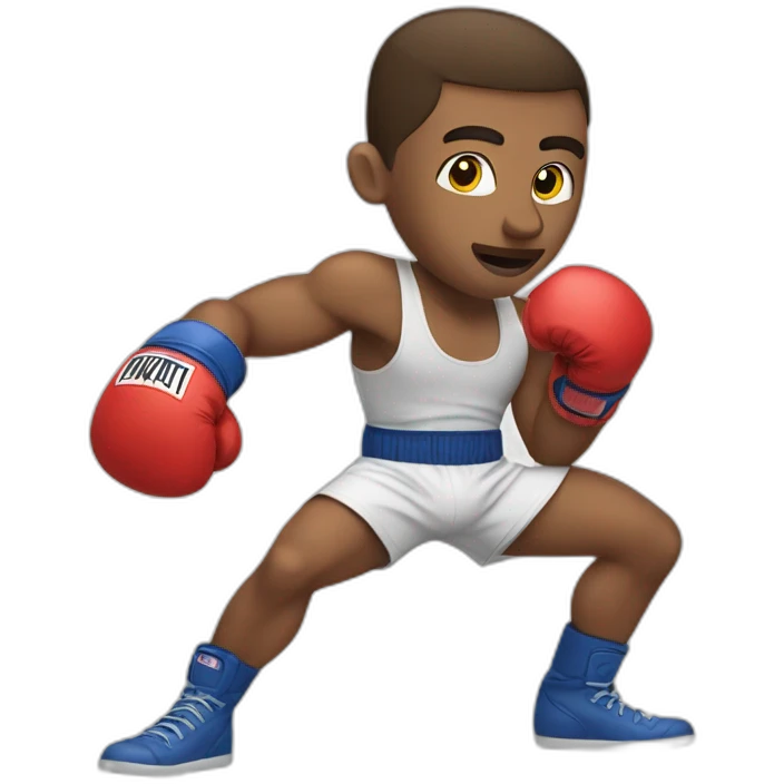 a white man in boxing gloves emoji