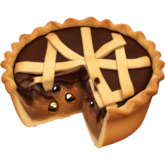 Pie inside a horse  emoji