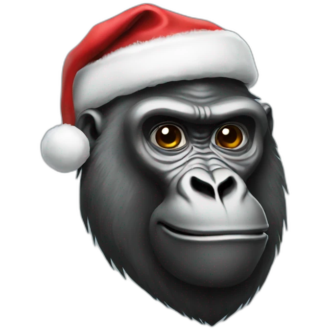 Gorilla Santa emoji