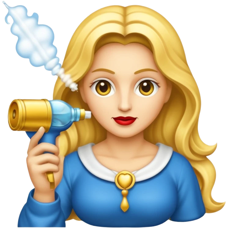 emoji della madonna con una bomboletta spary
 emoji