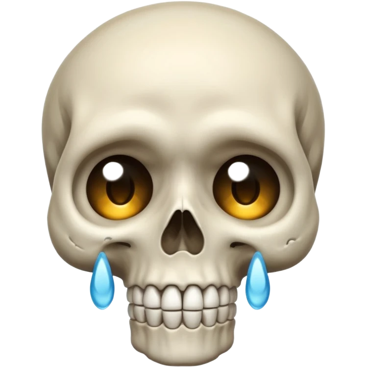 skull crying emoji