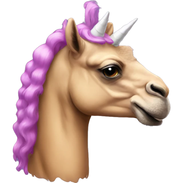 a camel unicorn emoji