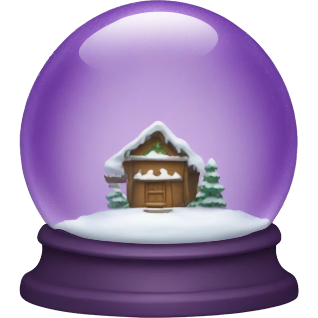 Purple snow globe  emoji