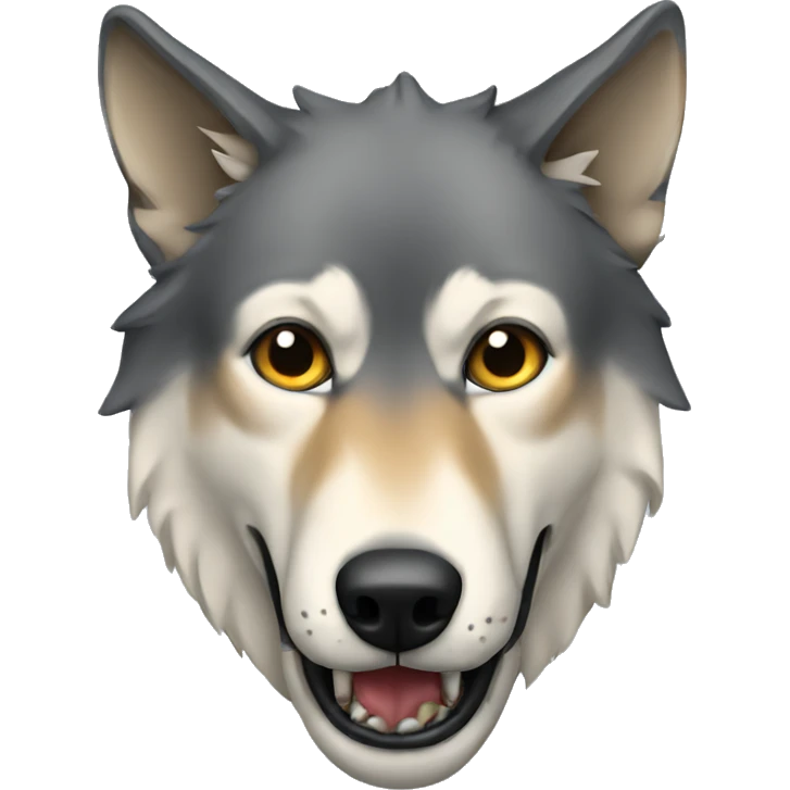 wolf holding a greyhound in mouth emoji