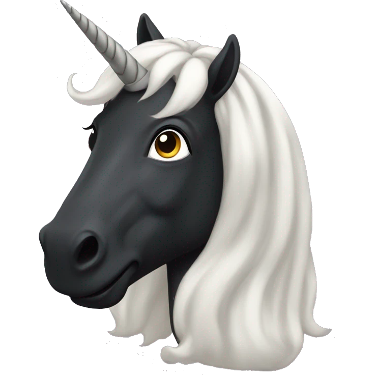 Unicornia negro  emoji