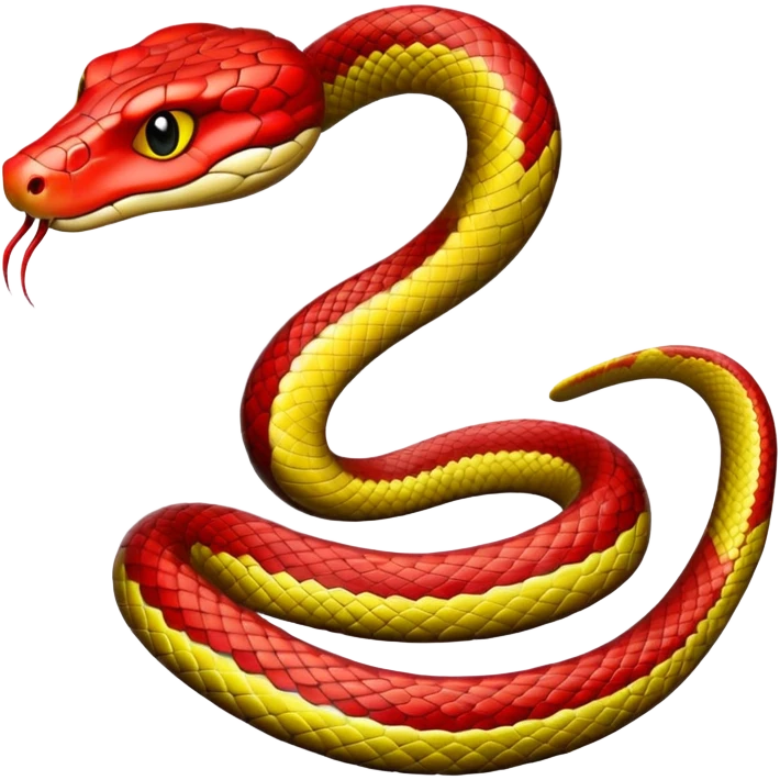Red haired snake emoji