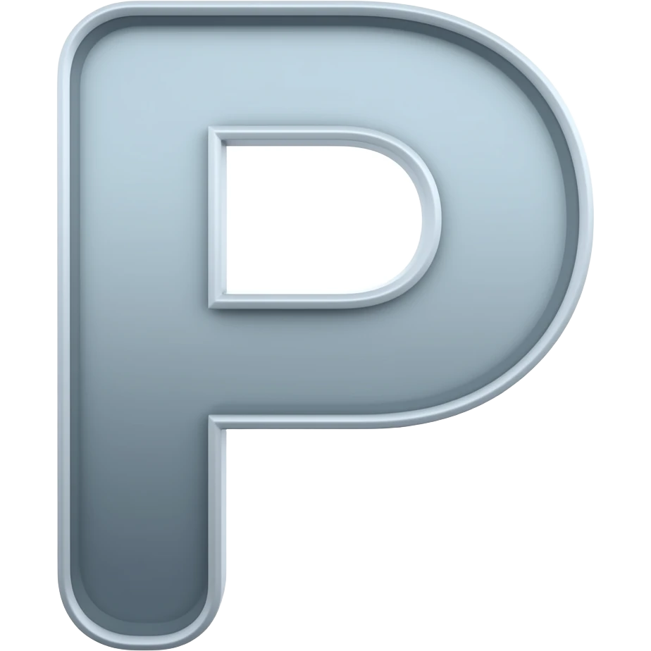 Буква P, emoji