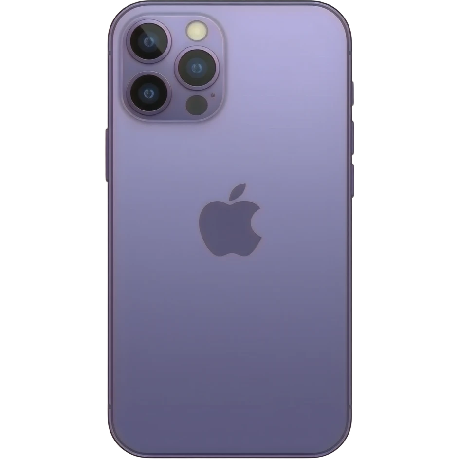 iPhone roxo não realista emoji