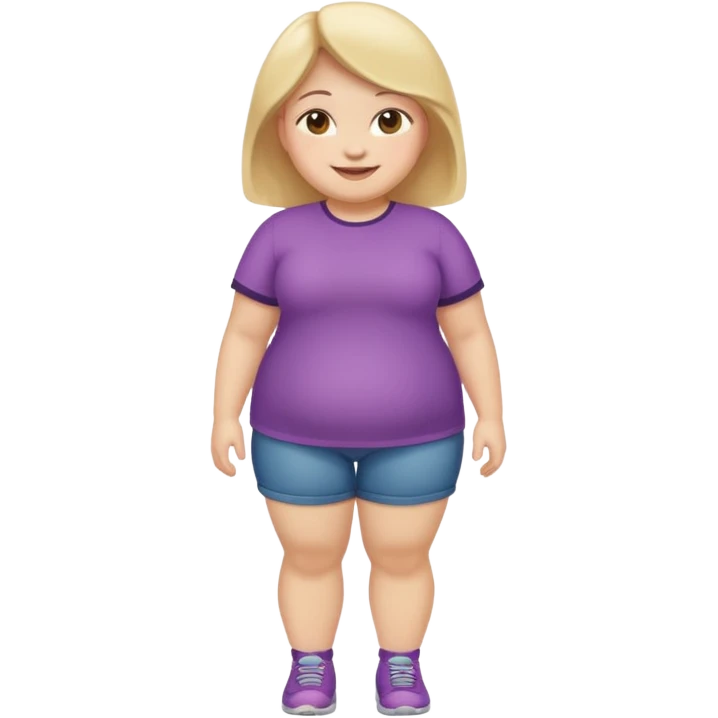 Fatty girl full body emoji