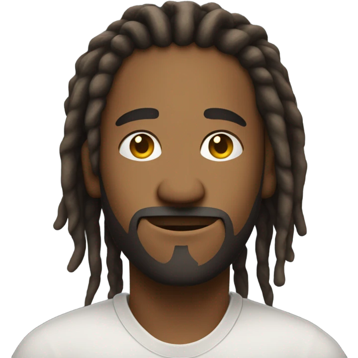 Nonchalant dread head emoji
