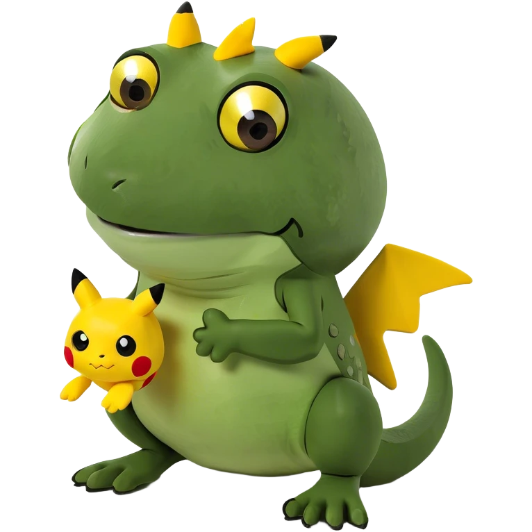 McDonald’s a new happy meal toy a T-Rex Pikachu buy toy And the T-Rex comes to live ￼￼￼ emoji