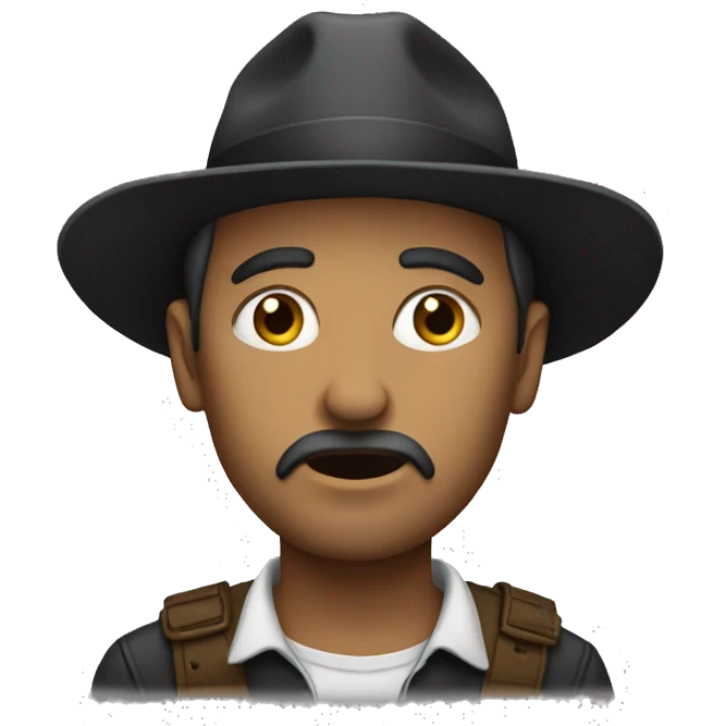 hombre silencio emoji