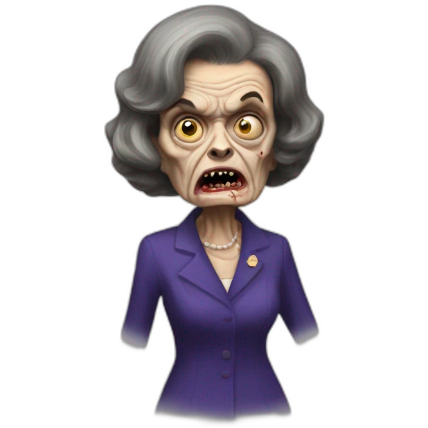 dianne feinstein zombie oh no! emoji