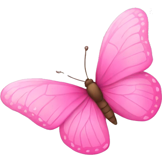 pink buttefly emoji