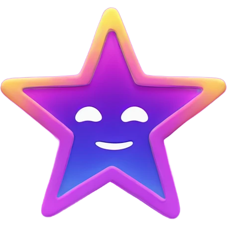 neon star emoji