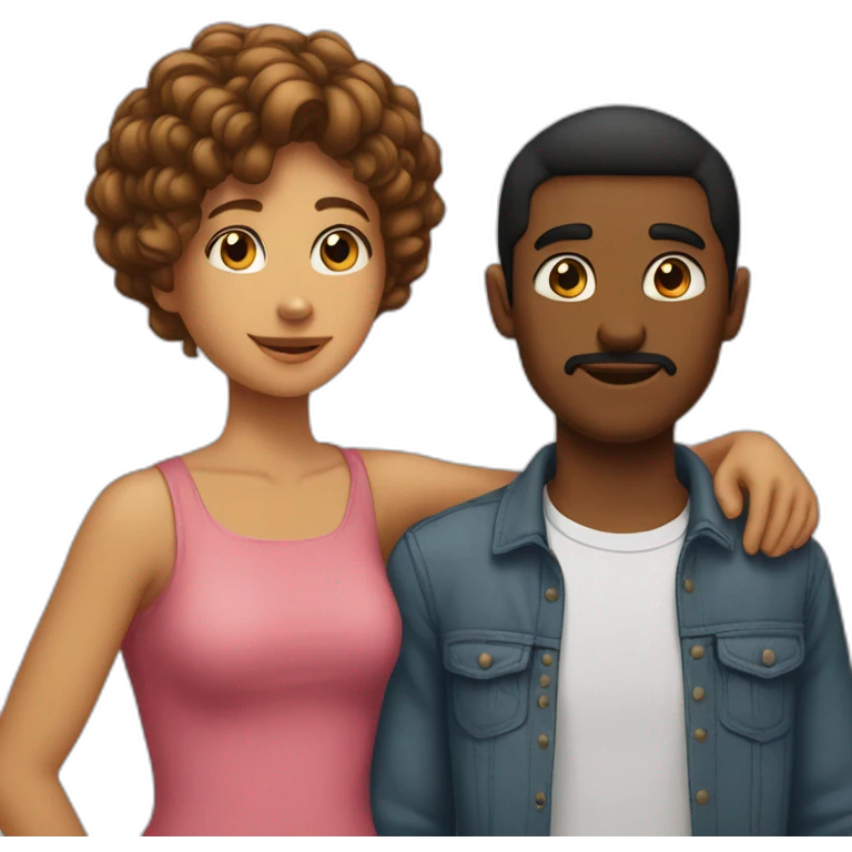 garcon qui embrasse une fille emoji
