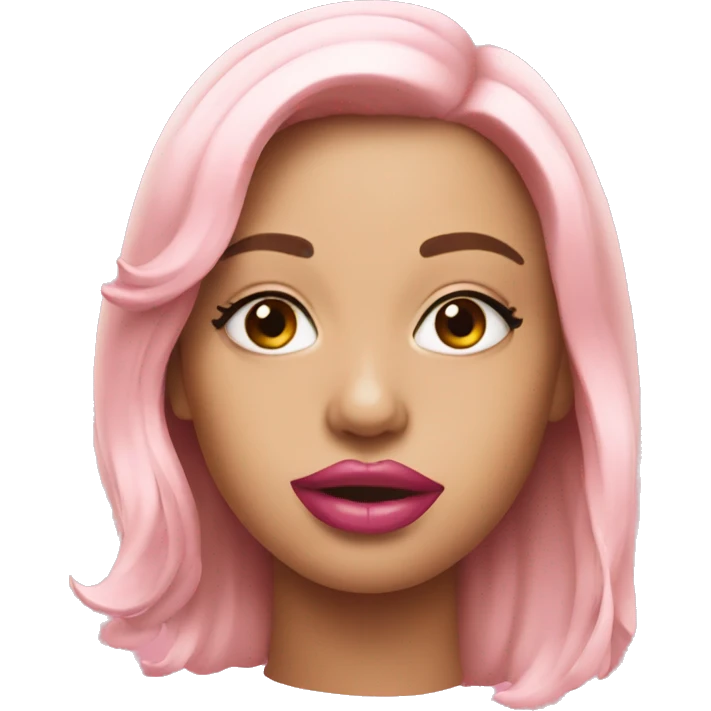 Lipstik pink emoji