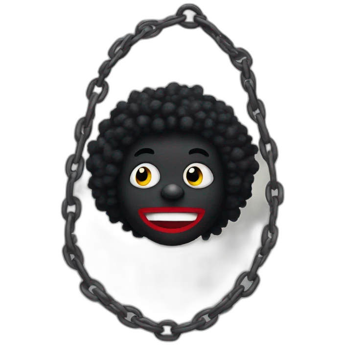 golliwog shackled emoji