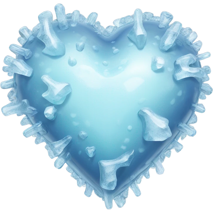 Heart made of ice  emoji