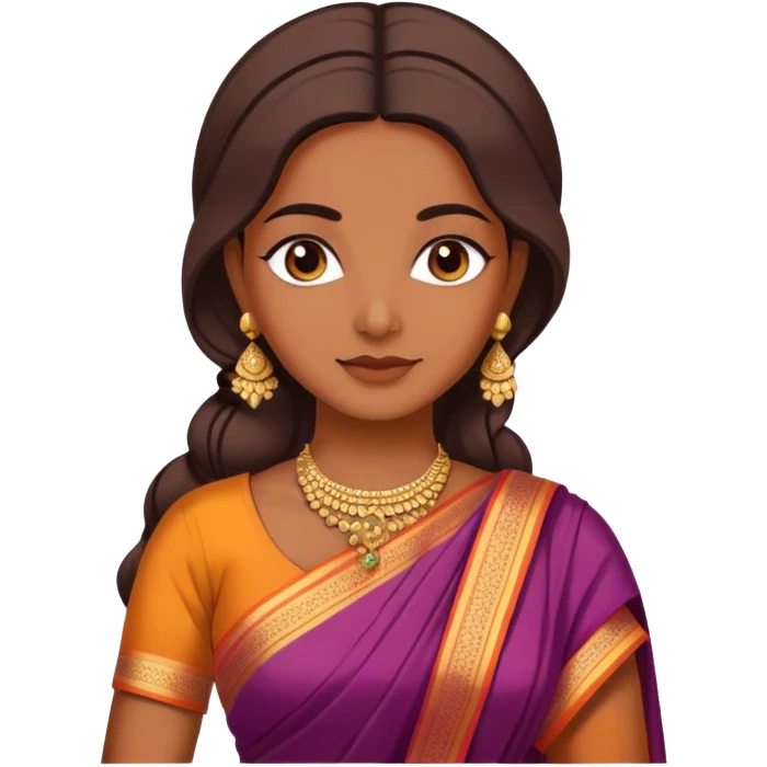 woman in saree emoji