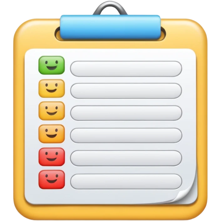 weekly to-do list emoji