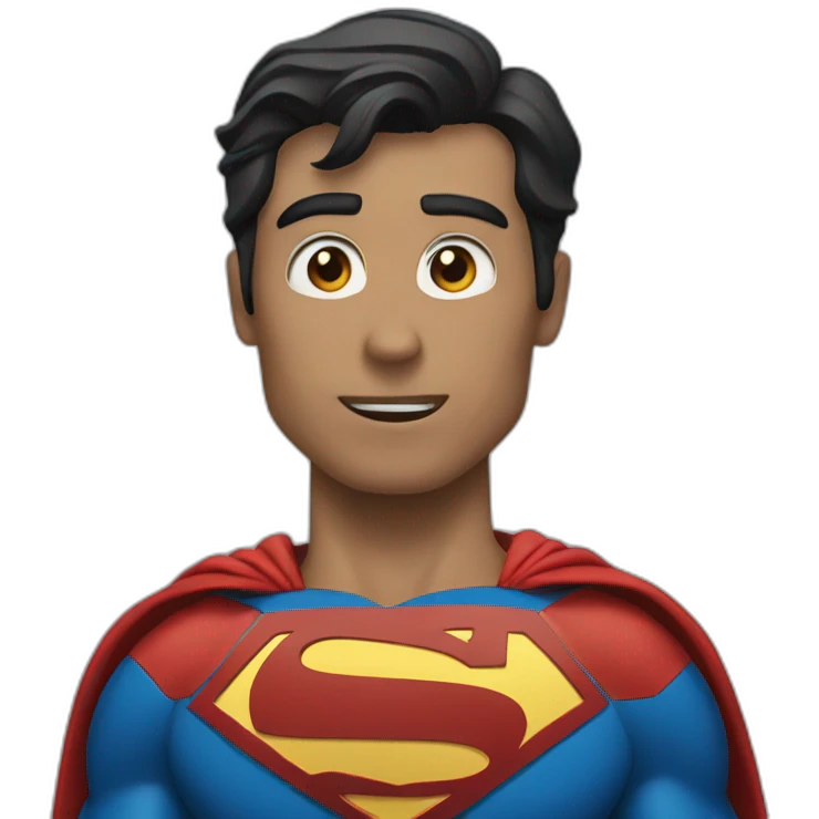 Superman asking questions  emoji