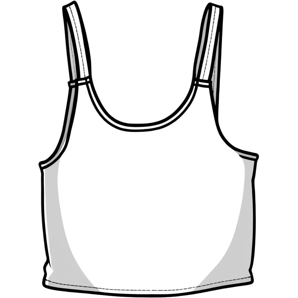 Black Strappy crop tank top  emoji