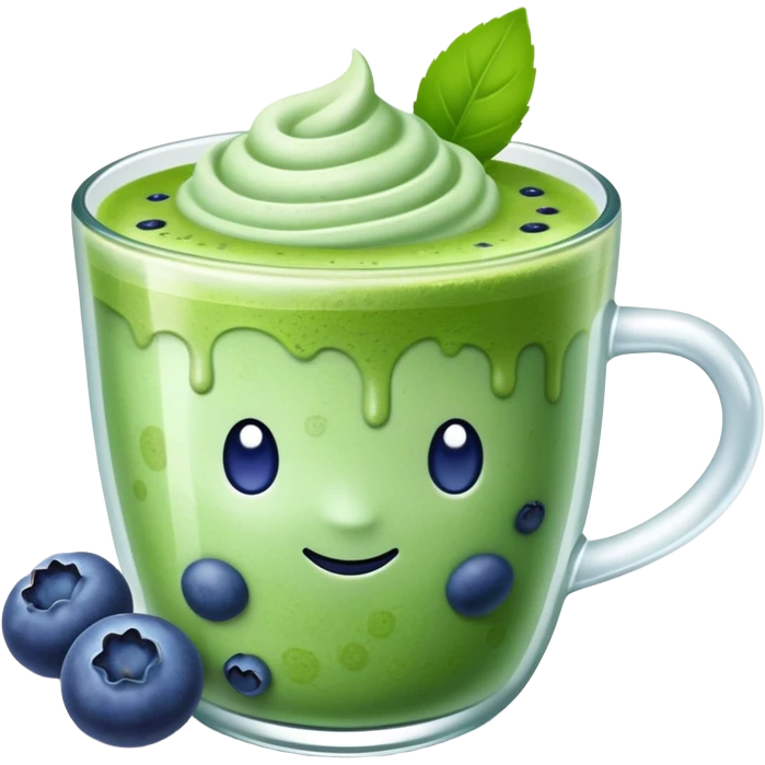 blueberry matcha emoji