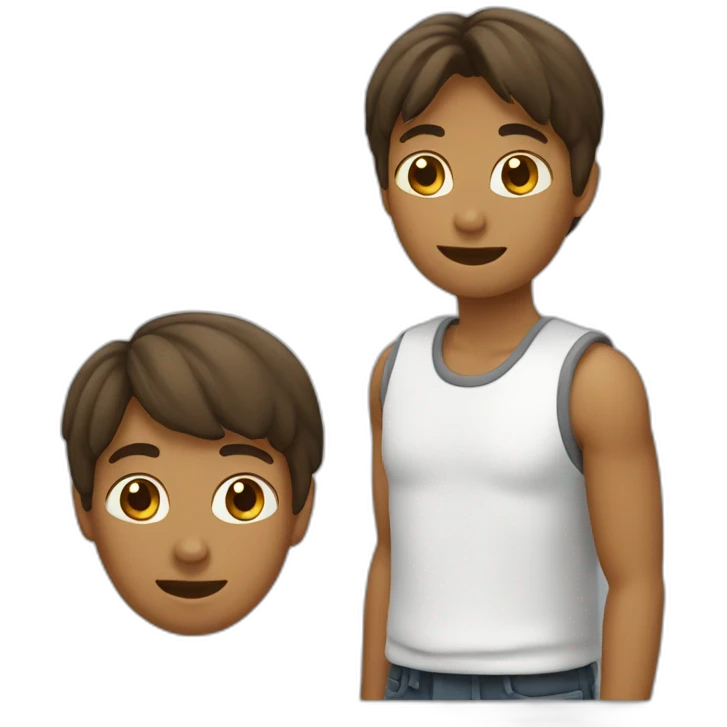 Chat câlin humain emoji