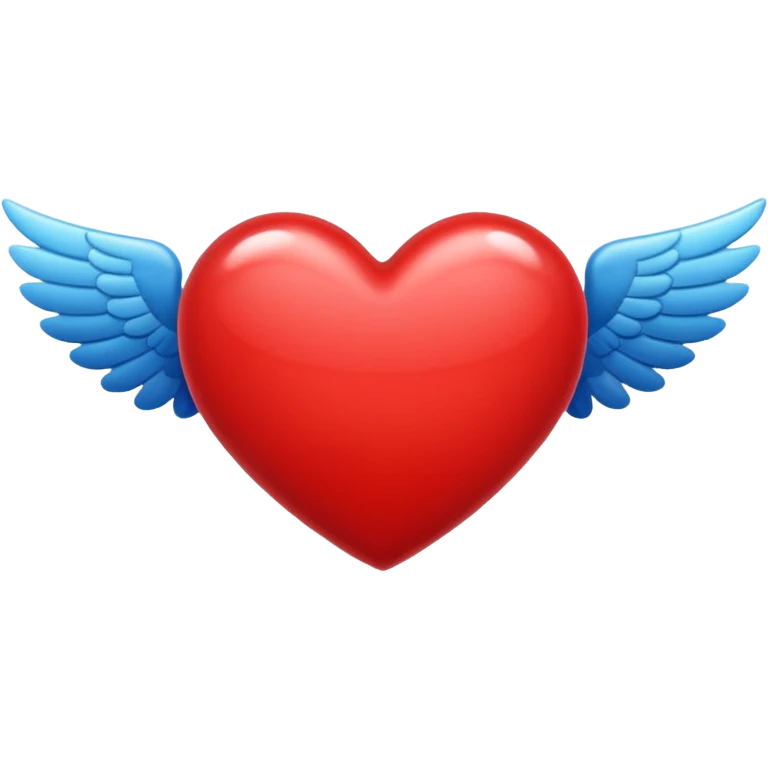 Heart flying emoji