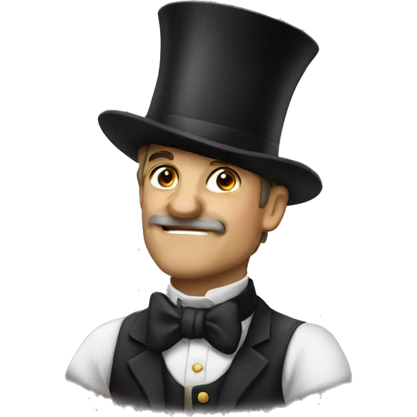 Shart with tophat emoji